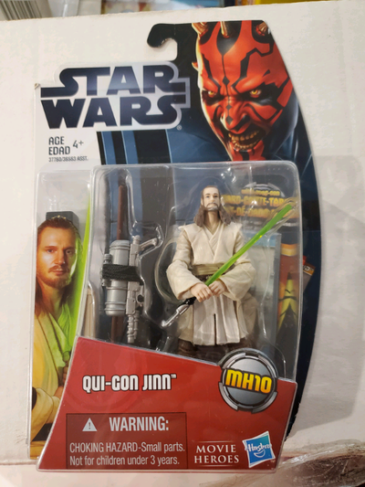 Star Wars Movie Heroes (2012) Qui-Gon Jinn Action Figure MH10 $30 Firm