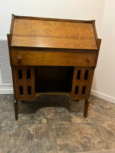 Antique Secretary Desk, View more