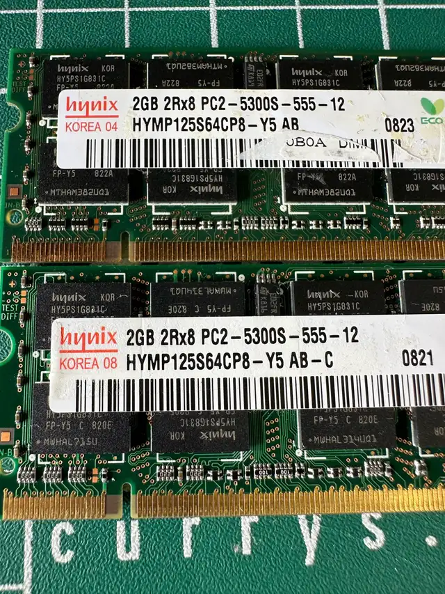 HYNIX HYMP125S64CP8-Y5 2GB 2Rx8 DDR2 PC2-5300 204P SODIMM in Flash Memory & USB Sticks in Mississauga / Peel Region - Image 3