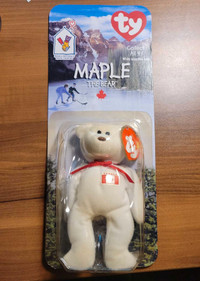 Maple the Bear Ty Beanie Mcdonalds toy with errors! RARE