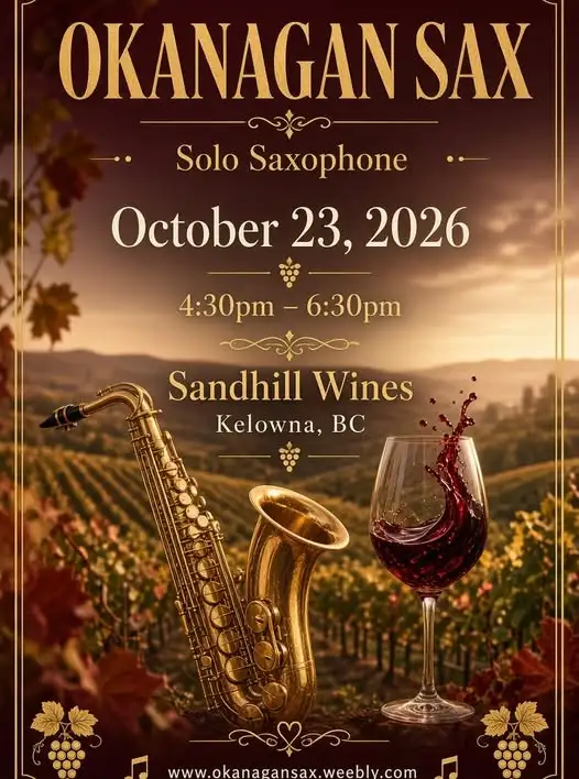 Okanagan Sax - Live Show at Sandhill Wines
