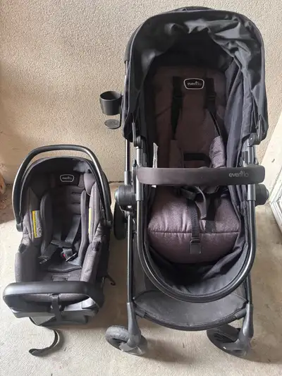 Evenflo Pivot Modular Travel System + LiteMax Infant Car Seat, View more