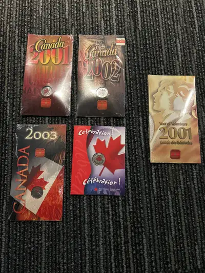 Various collector coins. $15 each. Cash only. Pick up only near Woodland Avenue in Dartmouth.