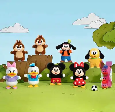 Mickey friends plush keychains labubu pop mart, View more