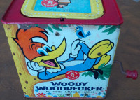 Matty Mattel Presents Woody Woodpecker In-The-Music-Box, Tin