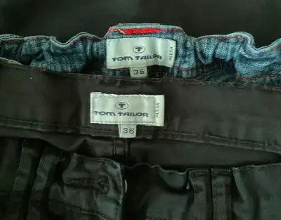 2 jeans Tom Tailor pour femme Eur36(S/M)noir et bleu,Alexa, View more