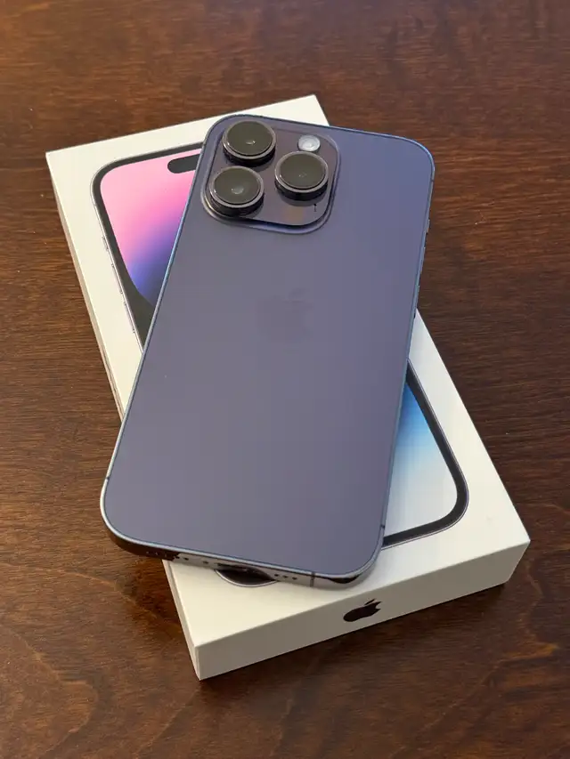 [Like-New] Unlocked iPhone 14 Pro 256GB Deep Purple in Cell Phones in Delta/Surrey/Langley - Image 5