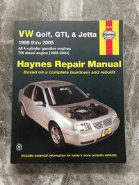 VW Golf, GTI & Jetta 1999 thru 2005 Haynes Repair Manual, 96018