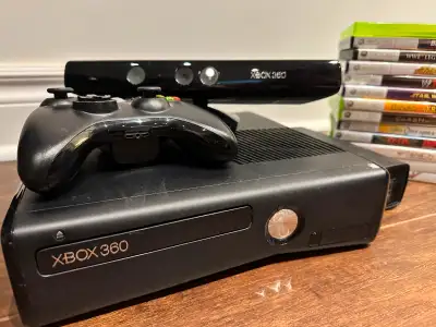 XBOX 360 Console, Kinect, Controller, Games, Cables, View more