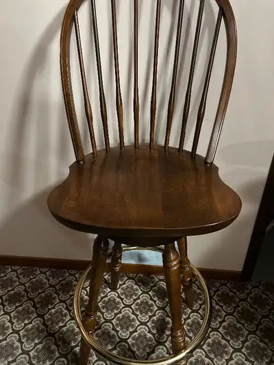 Solid Wood Bar Stool - like new, View more