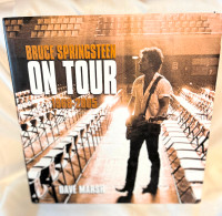 BRUCE SPRINGSTEEN ON TOUR HARDCOVER BOOK