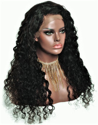 Brazilian Water Wave Human Hair Lace Front Wig 20 Inches