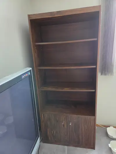 Vintage 70s Walnut Stereo Cabinet/Media Console, 70.5x15.5x30.5", View more