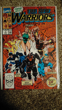 High grade bagged and boarded copy of The New Warriors #1 
