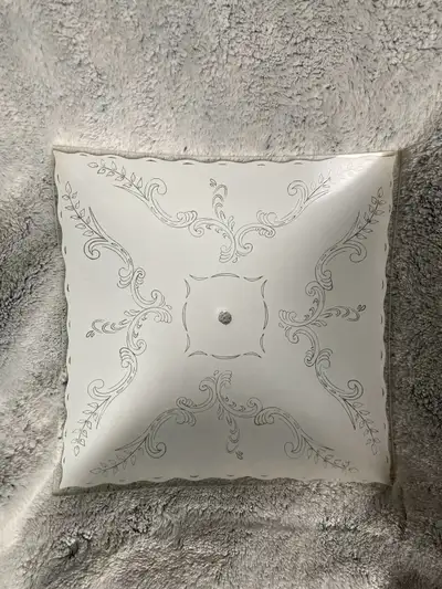 Vintage Mid-Century Square Glass Light Shade – 11.75", View more