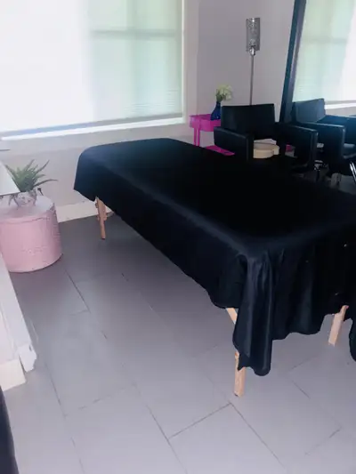 private in home hair salon and massage spa and vet uniquly lightly used selected clothing for women...