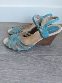 Marks and Spencer Footglove Strappy Wedge Heel Size 7