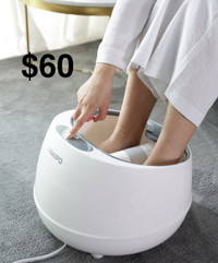 STEAM FOOT SPA BATH MASSAGER WITH ELECTRIC ROLLERS, 3 HEATING LE