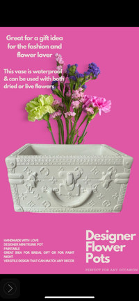 Designer Bag Flower Vases / Pots
