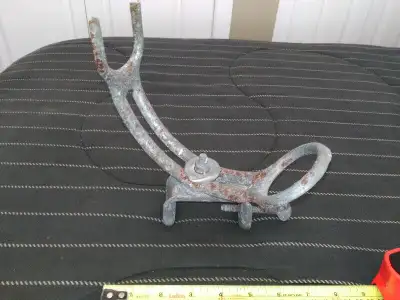 Vintage Fisherman's Galvanized Steel Fishing Rod Pole Holder Adj, View more