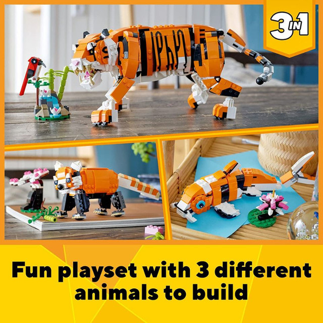 LEGO CREATOR 31129 - MAJESTIC TIGER 3in1 - NEUF dans Jouets et jeux  à Ville de Montréal - Image 4