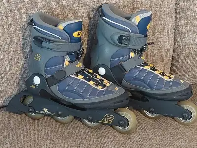 K2 Velocity inline skates Perfect shape Mens size 10 $40 Pickup west of Bowness (Valley Ridge) Spend...
