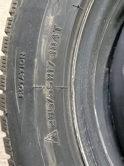 Ecovision Winter tires and rims for a 2022 Hyundai Tucson