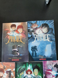 Set of five Amulet books