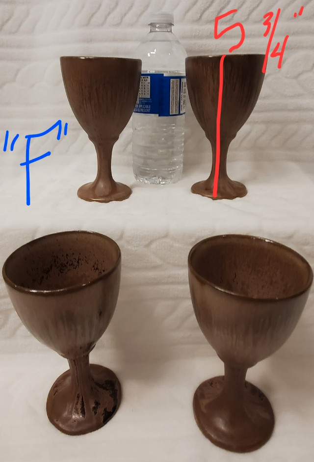 2 Pottery Glass Sets (E & F - $25 Each Set), Hold W e-transfer in Other in Ottawa - Image 4