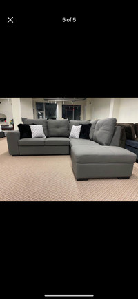 New fabric sectional with pullout bed on sale free delivery  