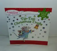 Angelina Ballerina Tip-Top Christmas Crafts BOOK,Stickers Tags