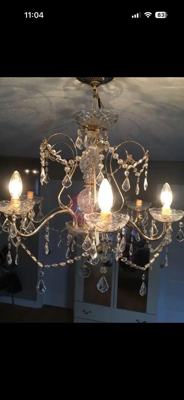 Golden crystal uplight chandler