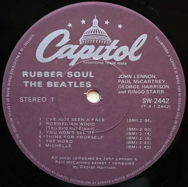 Rubber Soul 6th LP record album by the Beatle vinyl in CDs, DVDs & Blu-ray in Markham / York Region - Image 4