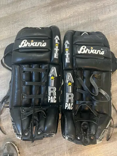 Brian's air Mac professional goalie pads midnight black , View more