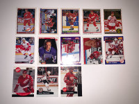 13X STEVE YZERMAN-NHL HOCKEY-COLLECTION-CARTES/CARDS (C023)