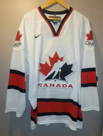 Team Canada vintage 2002 to 2006 white jersey. In excellent shape. $130.00 2006 Torino Olympics jers...