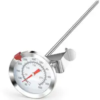 12" Glass/Stainless Steel Thermometer - Candy/Meat/Etc - New