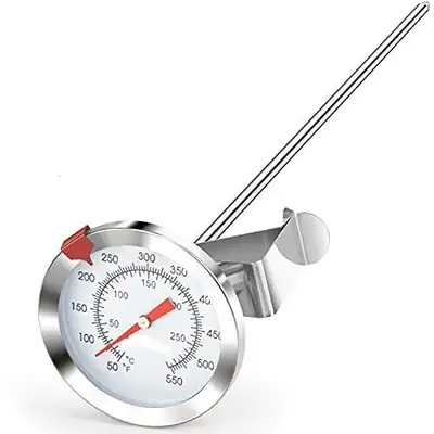 NEW ~ 12" Glass - Stainless Steel Thermometer ~ Candy/Meat/Etc, View more