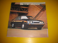 1986 Ford MUSTANG New Car...  Adverting / Sales Brochure