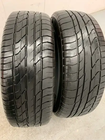 set of two Thailand made VeeRubber VITRON all season tires available. They are off rim Under good co...