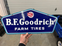 Collector buying old signs.