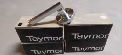 - brand new - 4 single dummy door handles - brand: Taymor - Item ref.: 30-644SC - style: Vega - fini...