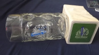 3 STEAMWHISTLE ITEMS  BUNDLE:BOTTLE,COASTERS PACK,GLASS STEIN,