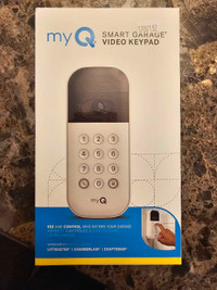 MYQ Smart Garage Video Keypad Brand New In Box, Never been Open!