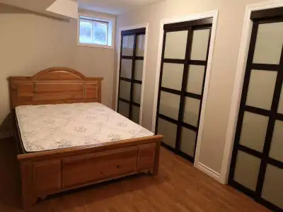 The Furnished One Bedroom Apartment at Basement of a detached house, 9 Mins walking distance to Yong...