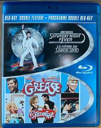 SATURDAY NIGHT FEVER &amp; GREASE BLUERAY DVD