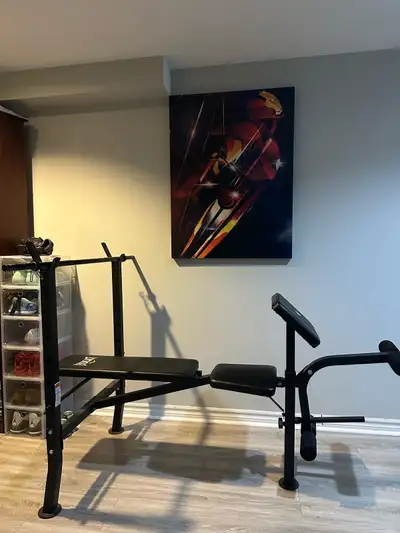 Enjoy a full body workout from the comfort of home. Equipped with a full leg developer for leg exten...