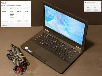 New / Dell Latitude 7270 2.60GHz (i5-6300U) 8GB RAM, 500GB SSD, View more