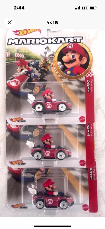 47 NINTENDO Mario Kart Various hot wheels    /Monster Truck/Red in Toys & Games in Penticton - Image 4