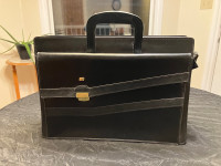 Leather briefcase & portfolio